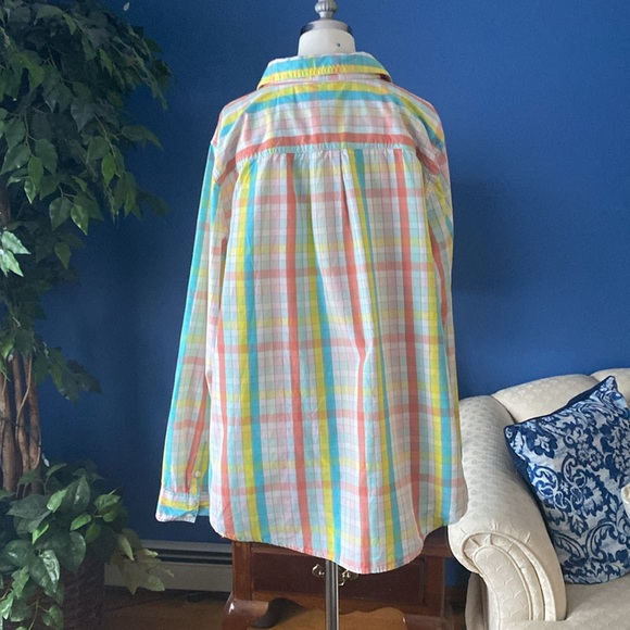 Pastel Check Long Sleeve Button Up - Picture 4 of 16